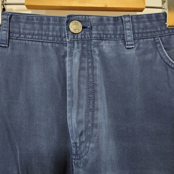 Outstanding BRIONI Navy Blue Cotton Blend Straight Leg Chinos Made Italy sz 44 - Picture 4 of 11